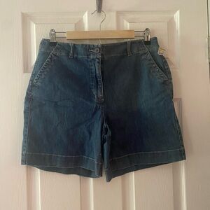 Talbots Blue Jean Shorts Classic Relaxed Fit